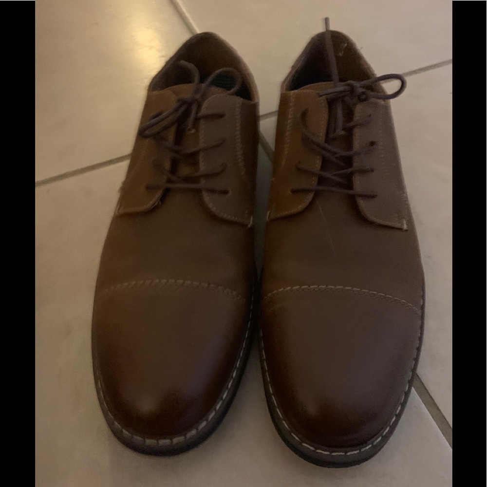 Brown pair shoes for men